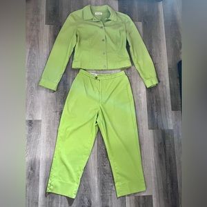 Vintage Barry Bricken Green pants and jacket